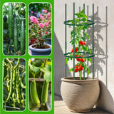 POILKMNI 3 Pack Tomato Cage for Garden - 59'' Tall Plant Support Heavy-Duty Tomato Trellis, Adjustable Garden Trellis for Climbing Plants Vines Vegetables Flowers Cucumber Peony Plant Cage