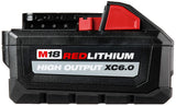 Milwaukee 48-11-1865 M18 REDLITHIUM HIGH OUTPUT XC 6 Ah Lithium-Ion Battery