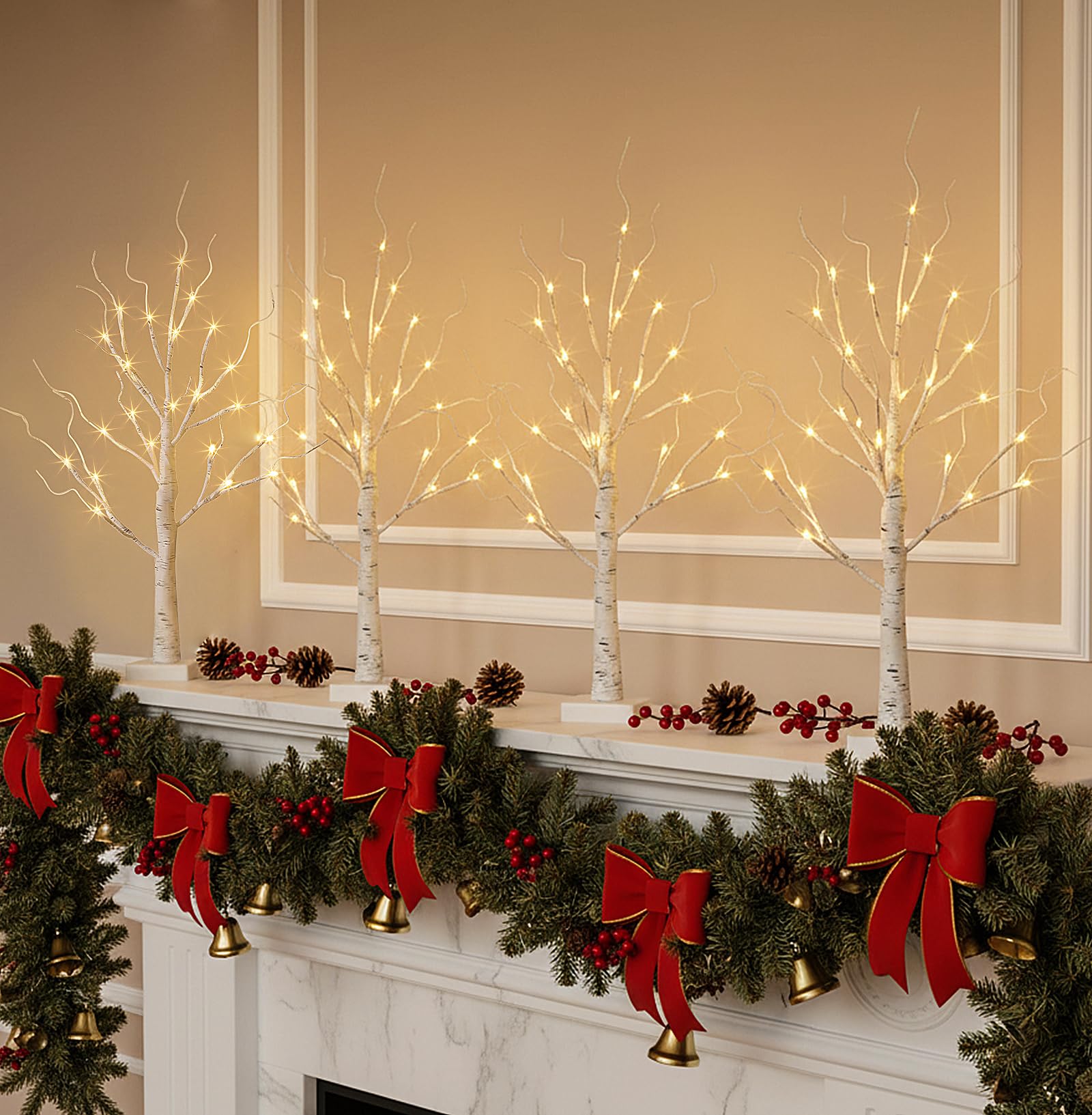 EAMBRITE Lighted Birch Tree
