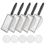 5pcs Soil Sifter Set for Gardening, Handheld Heavy-Duty Compost Shovel