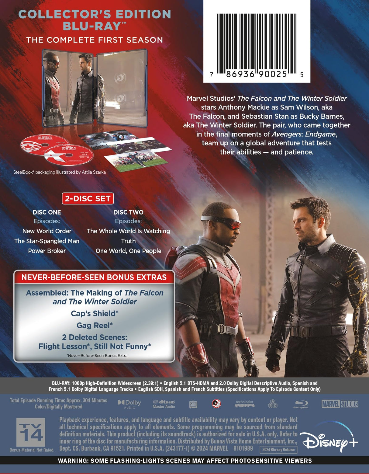 The Falcon And The Winter Soldier - Season 1 [Blu-ray]