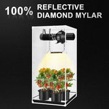 ATOUR 48”x24”x60” Grow Tent, Reflective 600D Mylar,Hydroponic Grow Tent with Observation Window and Floor Tray for Indoor Plant Growing 4’x2’