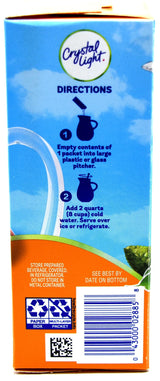 Crystal Light Green Tea Peach Mango Drink Mix (Makes 10-Quarts), 1.85-Ounce Canister (Pack of 4)