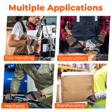HANDLANDY Work Gloves Mens & Women, Utility Safety Mechanic Working Gloves Touch Screen, Flexible Breathable Yard Work Gloves (Small, Orange)