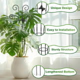 Coomin 32.6in Monstera Plant Support Trellis with One Butterfly, 2P