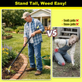 Bird Twig Garden Hoe for Weeding - Sharp Push Pull Blade,Stainless Steel Stirrup Weeder Hoe, 30-54 Inch Adjustable, Stand Up Loop Weed Hoe Tool for Women Seniors