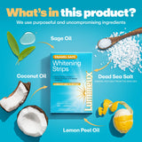 Lumineux Teeth Whitening Strips 21 Treatments – Peroxide Free - Enamel Safe for Whiter Teeth - Whitening Without The Sensitivity - Dentist Formulated - Sensitivity