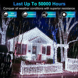 1500 LED 502ft Outdoor Christmas Lights Super Long String Lights 8 Modes Timer Memory, Outsite Waterproof Dark Green Wire Fairy Light Strings for Xmas Tree Wedding Holiday Party Decorations Cool White
