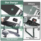 KELHOMECL Garden Kneeler and Seat - Extra Wide Thick EVA Pad, Heavy Duty Foldable Garden Bench Holds 350lbs, 2-in-1 Gardening Stool with Detachable Tool Bags, Gardening Gifts for Women, Men & Seniors