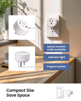 Zoiinet Remote Control Outlet Plug, 80-275V/15A/1500W Wireless Light Switch