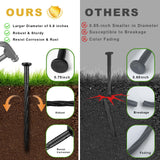Aolabela 80 Pack 8 Inch Plastic Landscape Edging Anchoring Stakes Garden Lawn Yard Spikes Landscaping Stakes for Paver Edging, Weed Barrier, Tent, Artificial Turf