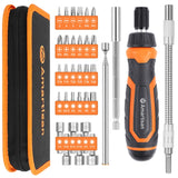 Amartisan 34-Piece Multi-bit Screwdriver Set Tool All in One, Portable Multi-Purpose Screwdriver