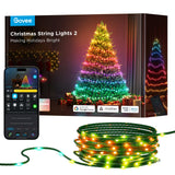 Govee Christmas Lights 2, RGBWIC 99FT 300LEDs Holiday String Lights with Shape Mapping Function, Smart LED Decoration for Indoor Outdoor Tree, 130+ Preset Scenes, Voice and APP Control, Green Wire