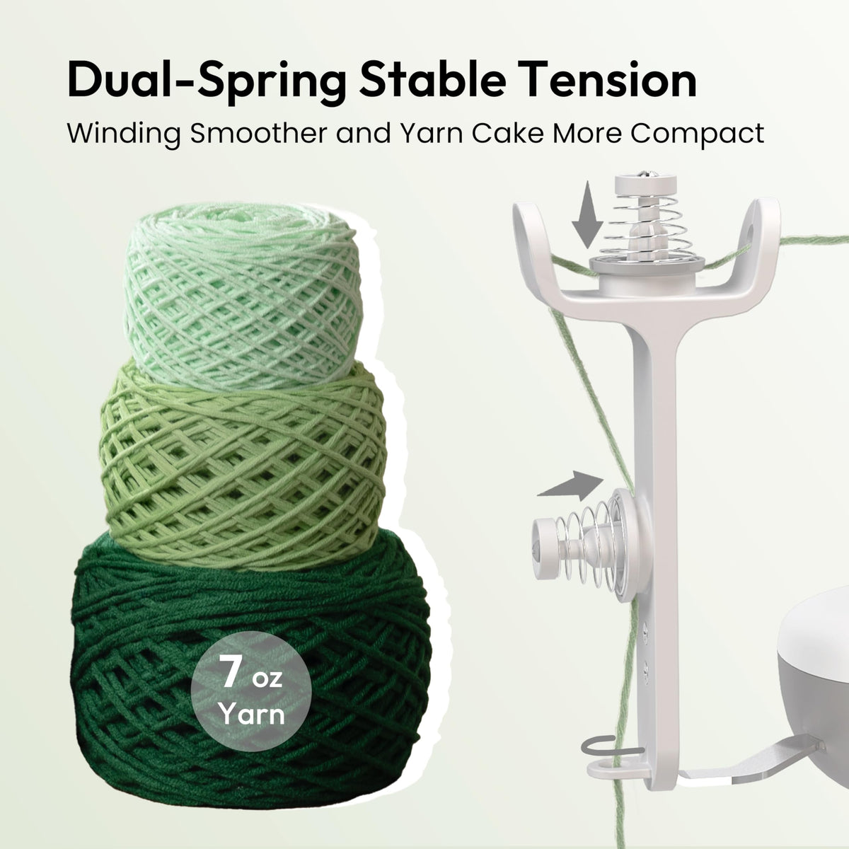 Etcokei Yarn Winder Electric, Auto Compact Cake Winding for Knitting Lovers