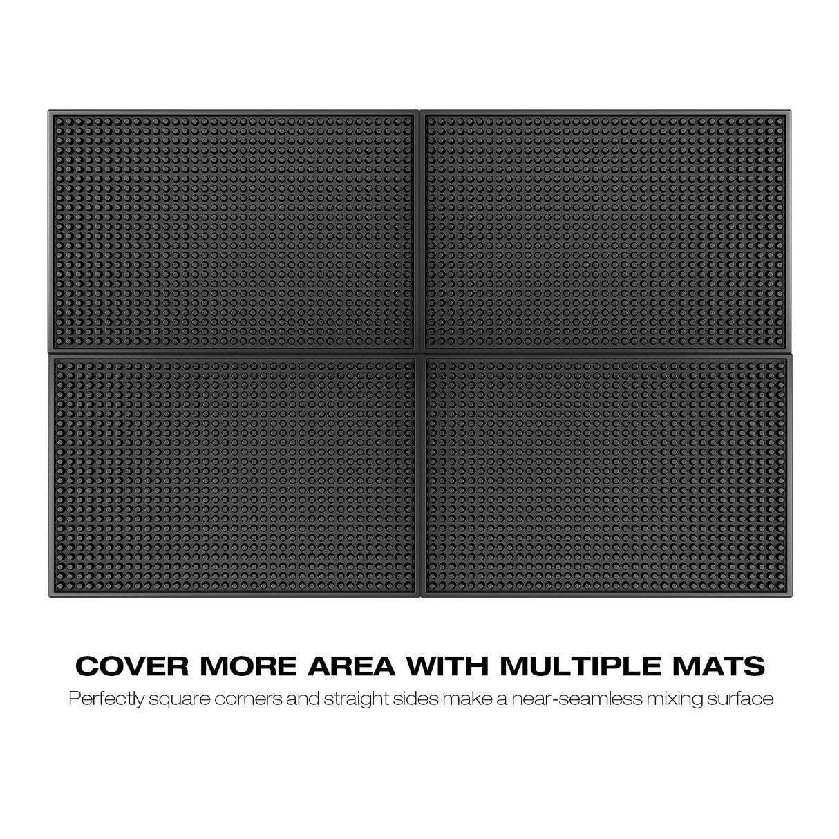 PEAKCLOUDS Bar Mat for Home Bar | Bar Drink Mat for Countertop and Table Top, Easy Clean (2, 18" x 12")