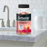 Airborne 750mg Vitamin C Gummies for Adults, Immune Support Supplement with Powerful Antioxidants Vitamins A C & E - 2x63ct Bottles (126 Gummies), Assorted Fruit Flavor
