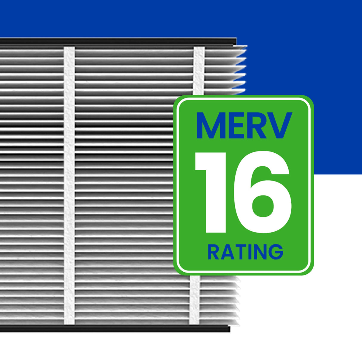 AprilAire 216 Replacement Filter for AprilAire Whole House Air Purifiers - MERV 16, Allergy, Asthma, & Virus, 20x25x4 Air Filter (Pack of 1)