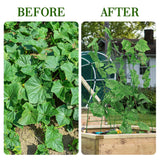 Kyrieval 48" Hx 18" L Cucumber Trellis for Garden A Frame Plant Support for Raised Bed, Outdoor Indoor Plant Garden Trellis for Climbing Plants (2 Packs)