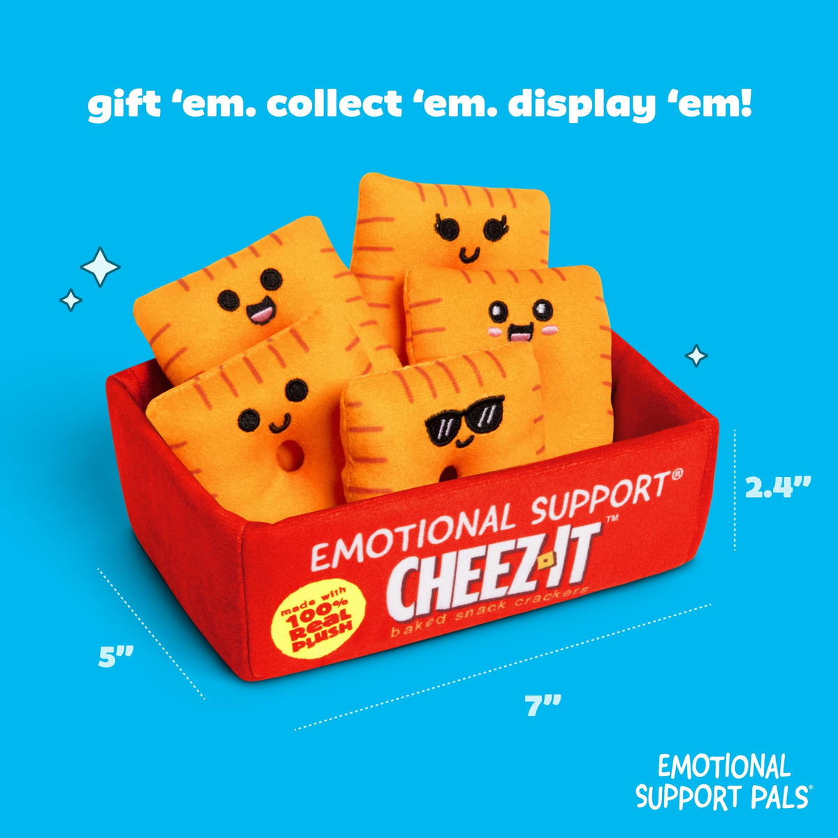 Emotional Support Pals Cheez-It, Cute Stuffed Animals by Relatable