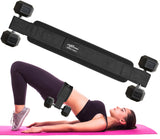 Zokani Fitness Hip Thrust Belt - Heavy duty, Comfortable, Adjustable Glute Trainer with Anti-Slip Pads. Ideal for Home Workouts with Dumbbells, Kettlebells, Plates. Extra Padding for Gym and Home Fitness hold up to 600 lbs - Black