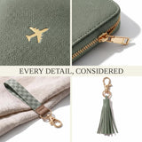 Beautiful Passport Holder And Travel Wallet with Wristlet Strap