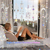 860 PCS DIY Suncatcher Kit Sun Catchers Making Supplies Arts and Crafts for Adults Hanging Prism Suncatcher Kits for Adults with Crystals Sun Catchers Indoor Window Garden Christmas Decor Wedding Home