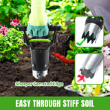 5 Inch Depth Bulb Planter Tool with Automatic Soil Release for Garden