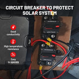 RED WOLF 50A Amp Circuit Breaker for Boat Trolling Motor Marine ATV Vehicles Stereo Audio Battery Solar System Inline Fuse with Manual Reset Switcher DC 12V-48V