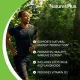 Natures Plus Adult's Chewable Multivitamin - 90 Vegetarian Tablets - Pineapple Flavor - Natural Whole Foods Supplement for Overall Health, Energy - Gluten-Free - 90 Servings