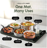 Quiveli Electric Food Warming Mat for Buffet - 24"x15" with Child Lock, Timer, 3 Preset Temp - Fast & Even Heating Foldable Warming Mats for Food Dishes - Food Heating Pad for Kitchen Counter