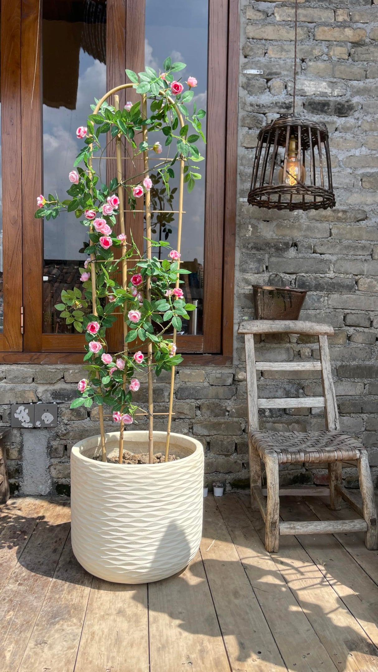 Bamboo Trellis,U-Shape Bamboo Trellis,4Feet,3pack,for Climbing Plants Outdoor Bamboo,for,Climbing Plants,Tomato, Vegetables,Flowers, Beans, Cucumber,Indoor Potted Climb Plants