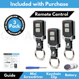 3X Mini for LiftMaster Chamberlain Craftsman Garage Door Opener Remote, 893LM 893Max 891LM 371LM 373LM 971LM 973LM, 2-Button Keychain Extra Long-Range