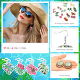 Nosiny 36 Pairs Tropical Summer Earrings Bulk for Women Vacation, Classic