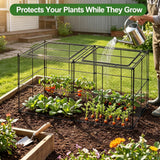 TAOMENNI Crop Cage, 45"×23"×24" Garden Cage to Keep Animals Out, Chicken Wire Cloche, Heavy-Duty Plant Protector for Raised Garden Bed, Protect Vegetables from Rabbits Squirrels