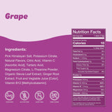 Waterboy Weekend Recovery | 3,187mg Electrolyte Powder Packets | Ginger + L-Theanine + Vitamins | No Sugar, All Natural, Gluten Free | 24 Drink Stick Mixes (Grape)