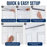 (2- Pack) - Safety Innovations Bi-fold Door Lock - Closet Protection Child and Pet Proof Bi-fold Door Lock - Tool-Free Installation - Unbreakable Clear Polycarbonate - for 1 3/8" Thick Wood Doors