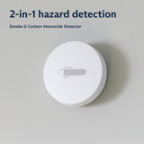 SimpliSafe Smoke & Carbon Monoxide Detector & Motion Sensor - Compatible with Gen 2 Home Security System,White