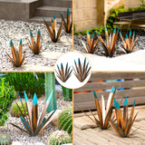 VChymm 2pcs Metal Tequila Country Sculpture DIY Tequila Plant Home Decor Country Tequila Garden Ornament Indooutdoor Statuette Patio Lawn Patio Stake Decoration Gift to The Garden 12“