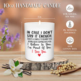 TEEZWONDER Christmas Couple Gifts for Her Wife Women Girlfriend - Vanilla Lavender Candle 10 oz - Engagement Gifts for Her, Romantic Candles for Anniversary Wedding Gift, Husband Birthday Gift for Him