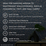 ROMAN Heavy Duty Clear Wallpaper Adhesive, Non-staining, Clear, PRO-838, (1 Gallon - 280 sq. ft.)