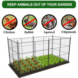 6 Panels Chicken Wire Plant Protectors, 14.26ft(L) x 24in(H) Plant Protectors from Animals, Raised Garden Bed Fencing, Garden Protection Bunny Barricades from Chicken Squirrels for Vegetables