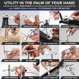 Geekey Keychain Multitool – Key Tool with 16+ Functions | Bottle Opener Keychain, EDC Multitool, Screwdriver, Wrench, Box Cutter | Good for Travel, Outdoor, Hiking | TSA Safe