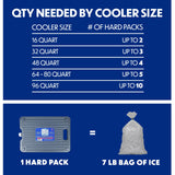 Cooler Shock Ice Packs, Reusable, Premium, Large Ice Pack and Lunch Cooler Set for Long Term Use, Cools Faster Than Ice, Cooler Accessories, Gray, 2 Pack