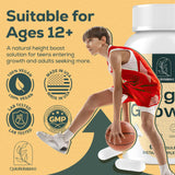 CystoRebalance 25-in 1 Bone Strength Supplement - for Natural Growth, Digestion and Stress - High Absorption - Calcium, Magnesium, Zinc, Ashwaganda and Multivitamins for Age 12+ | 60 Caps
