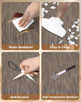 Blvornl Office Chair Mat for Hardwood Floor, 35.4"*47.2" Desk Computer Chair Mat for Hard Wood, Large Anti-Slip Hard Floor Protector Rolling Chair Mat, PVC Mat Desk Rug for Office and Dark Brown