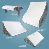 Kölbs Bed Wedge Pillow Chic Jacquard Cover Wedge Pillow for Sleeping and Acid Reflux, Heartburn (4 Piece Wedge Set)