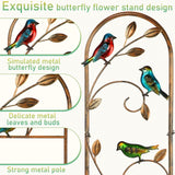 Blulu 4 Pack Metal Garden Trellis for Climbing Plants,60x11 in,Hummingbird
