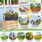 YAMRON 4-in-1 Soil Moisture Meter Digital Plant Temperature/Soil Moisture/pH Meter/Sunlight Intensity Backlight LCD Display Soil Test Meter for Gardening, Farming and Outdoor Plants