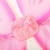 Sratte Fairy Princess Butterfly Wings Girls Kids Butterfly Costumes Set Star Wands Adults Christmas Birthday Party(Pink)