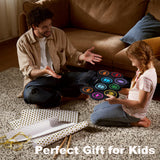 The ONE Electronic Drum Set 9 Pads Roll Up Drum Kit With Free App, Dual Built-in Speakers, Drum Sticks Pedals, Bluetooth MIDI, Great Christmas & Birthday Gift For Kids and Beginners